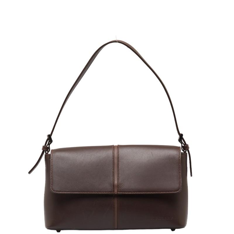 バーバリー ノバチェック ワンショルダーバッグ ブラウン レザー  