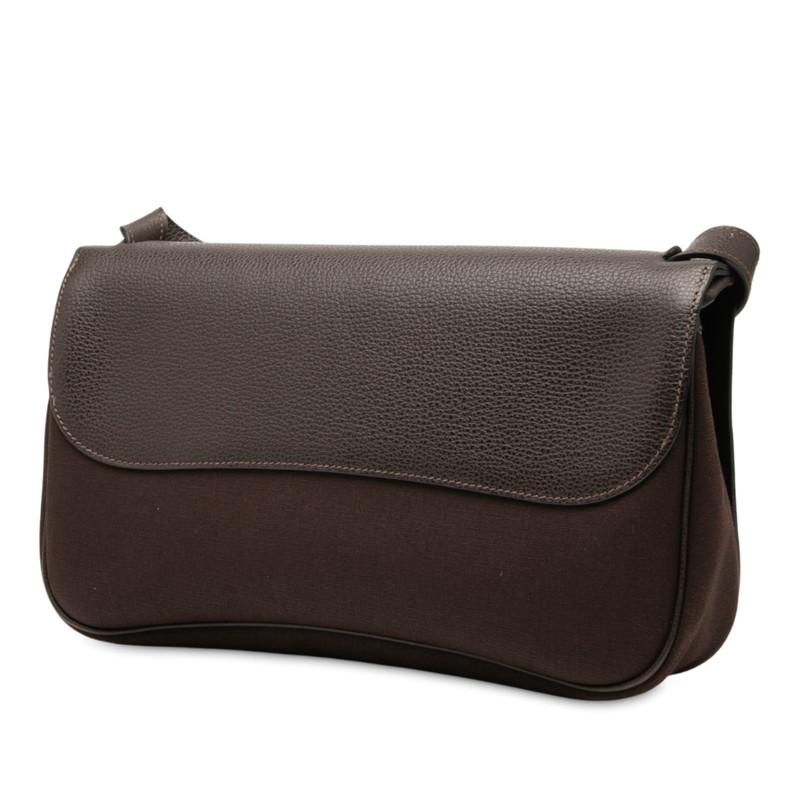 エルメス サック コロラドMM ショルダーバッグ ブラウン トワルオフィシエ ヴァッシュリエジェ レディース HERMES 【中古】 HERMES（エルメス） サック コロラドMM ショルダーバッグ ブラウン