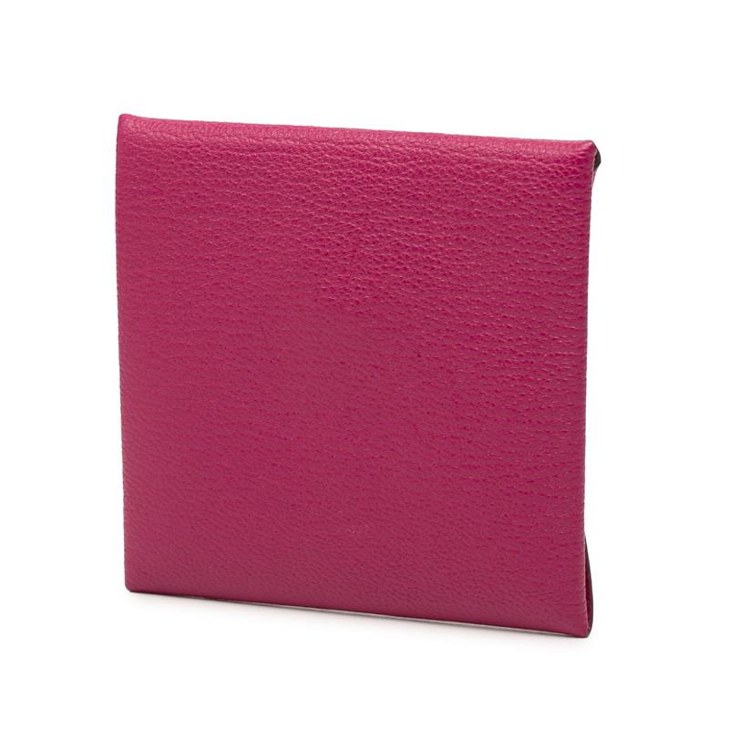 エルメス バスティア ケース 小銭入れ ローズ パープル シェーブル レディース HERMES 【中古】 HERMES（エルメス） バスティア コインケース 小銭入れ ローズ