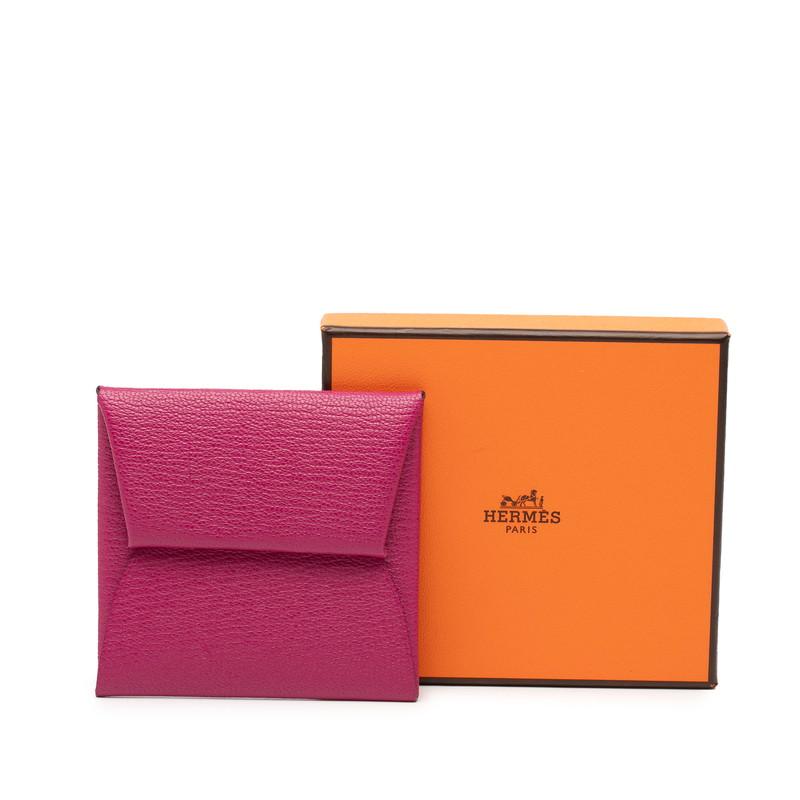 HERMES（エルメス） バスティア コインケース 小銭入れ ローズ