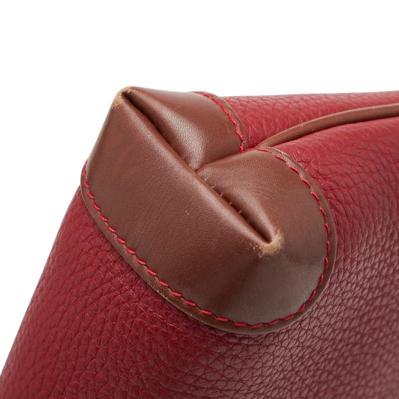 グッチ 斜め掛け ショルダーバッグ 87 007 5553 レッド ブラウン レザー レディース GUCCI 【中古】 GUCCI（グッチ） 斜め掛け ショルダーバッグ 87 007 5553 レッド