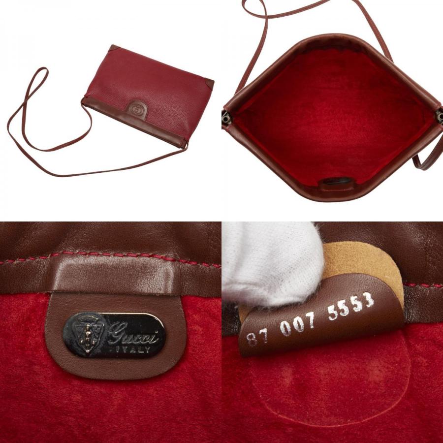GUCCI（グッチ） 斜め掛け ショルダーバッグ 87 007 5553 レッド