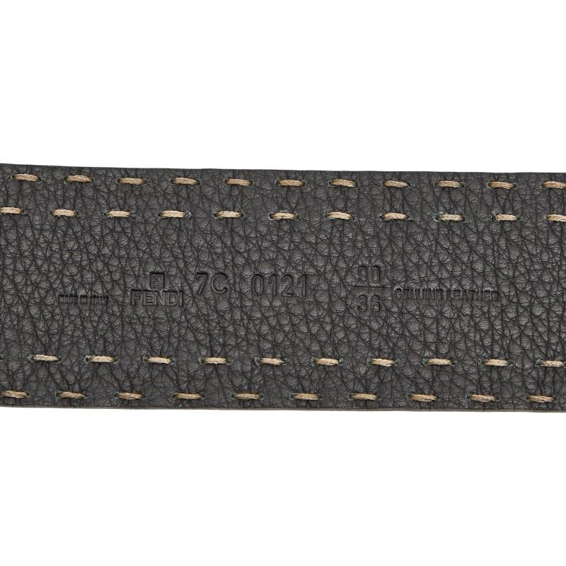 FENDI（フェンディ） セレリア ベルト サイズ:90/36 ブラック レザー 