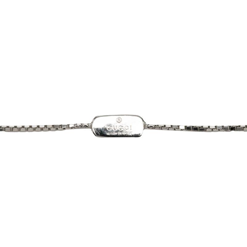 グッチ ハート モチーフ ダイヤモンド ペンダントネックレス K18WG ホワイトゴールド レディース GUCCI 【中古】_4