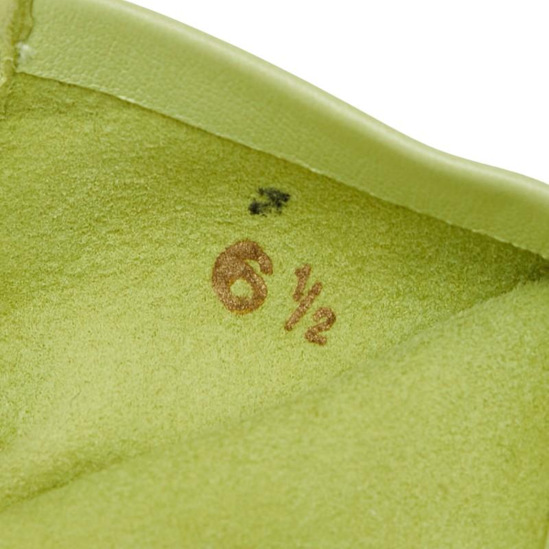 HERMES（エルメス） グローブ 手袋 6 1/2 ライトグリーン ラムスキン