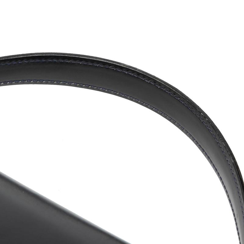 GUCCI（グッチ） オールドグッチ ハンドバッグ ネイビー レザー