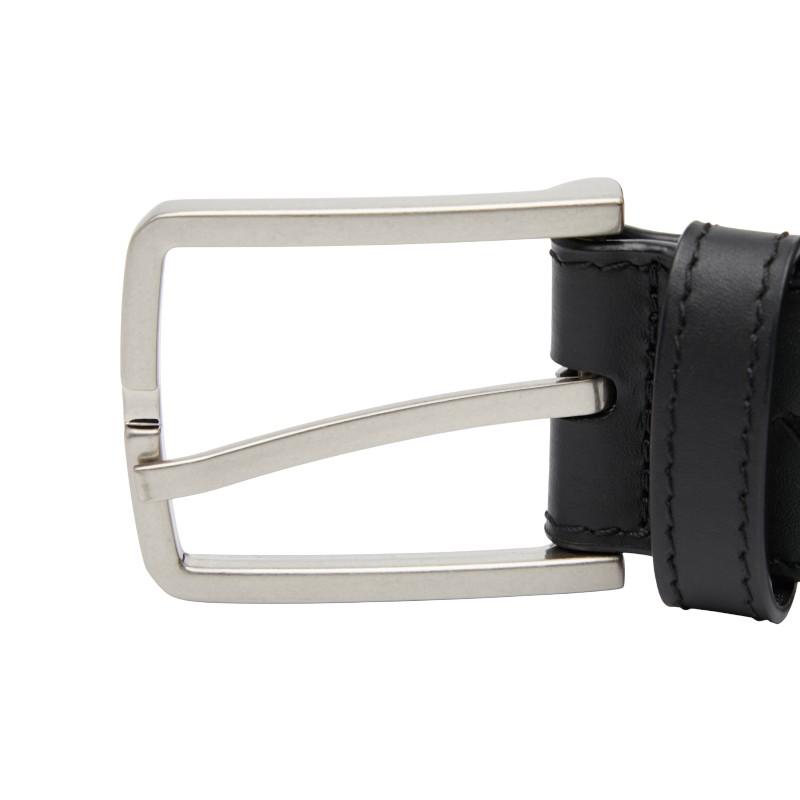 ボッテガヴェネタ イントレチャート ベルト サイズ38 ブラック レザー