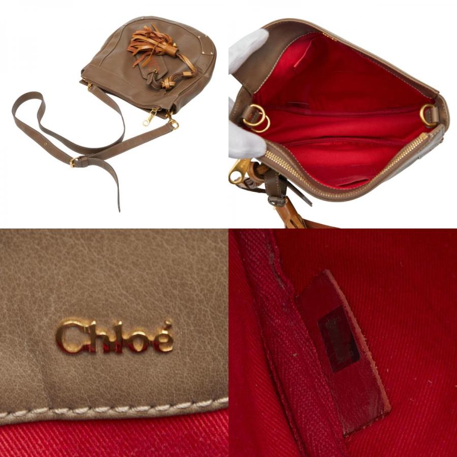 Chloe（クロエ） エデン 斜め掛け ショルダーバッグ ブラウン レザー