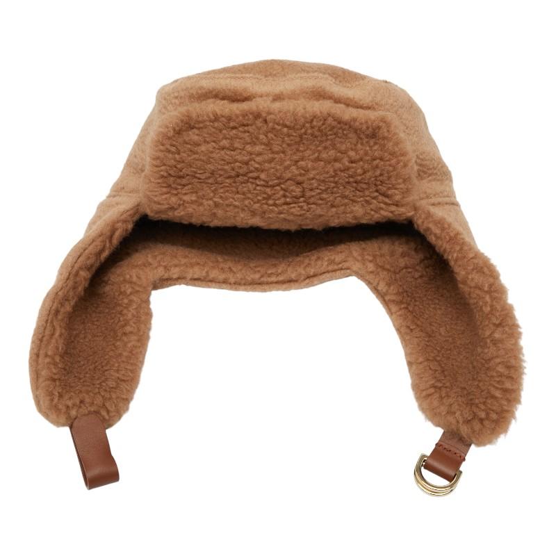 【MAX MARA】テディベア キャメル キャップ MaxMara 帽子 マックスマーラ テディ キャップ