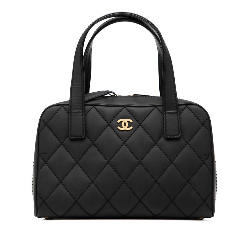 CHANEL（シャネル） ココマーク ワイルドステッチ マット ハンドバッグ