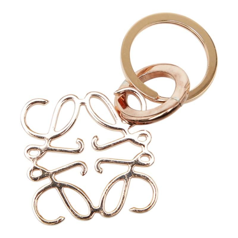 LOEWE（ロエベ） アナグラム チャーム キーリング キーホルダー ピンク