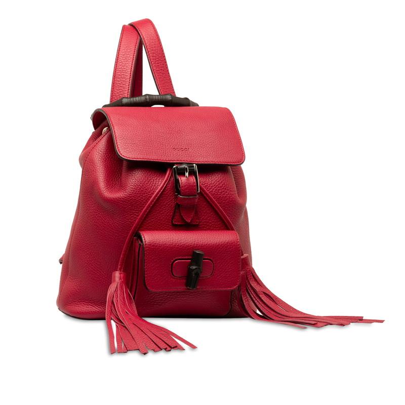 GUCCI グッチ バンブー リュック バックパック 387149 レッド GUCCI グッチ バンブー リュック バックパック 387149 レッド