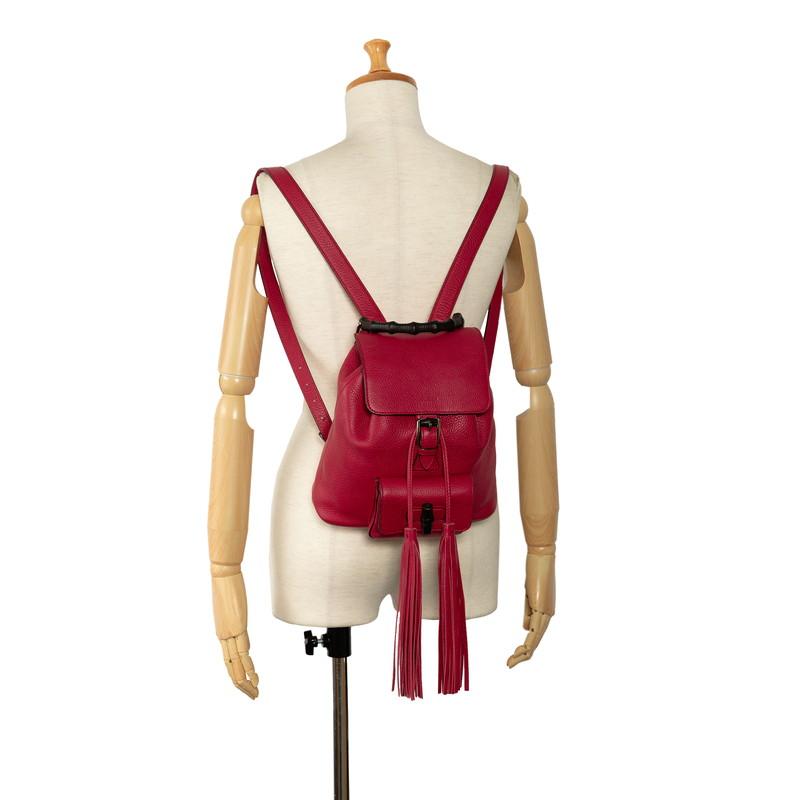 GUCCI（グッチ） バンブー リュック バックパック 387149 レッド