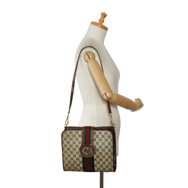 GUCCI（グッチ） GGプラス シェリーライン ショルダーバッグ ベージュ 
