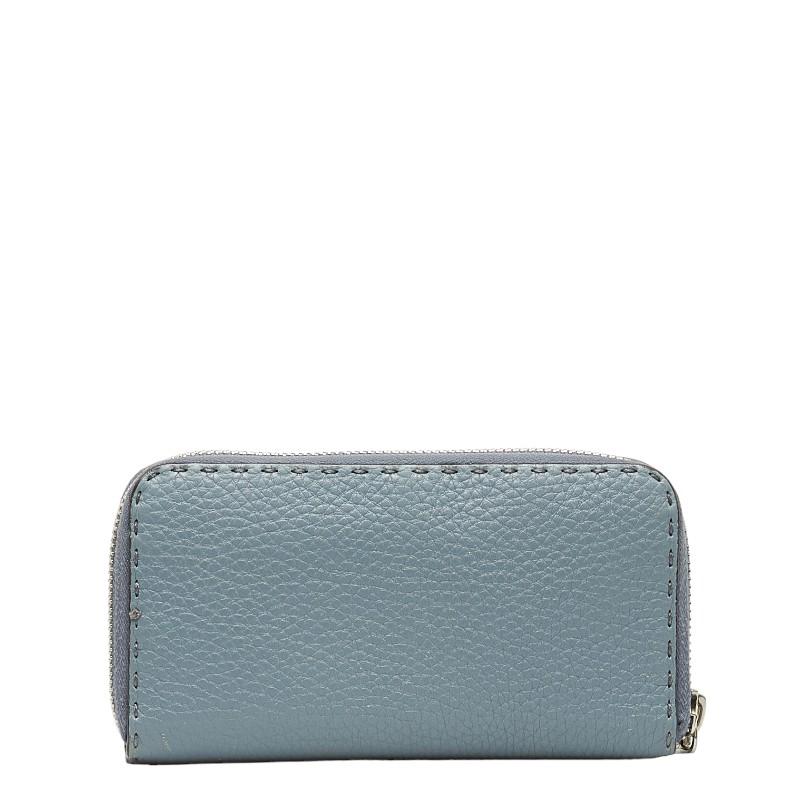 FENDI フェンディ セレリア ラウンドファスナー 長財布 8M0374 ブルー 