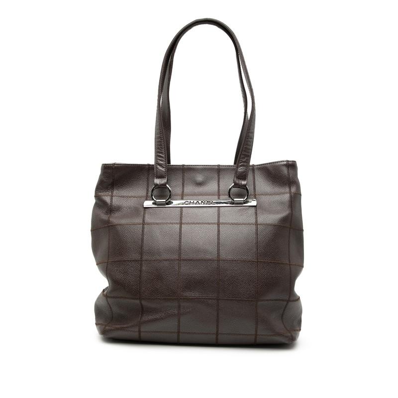 CHANEL シャネル トートバッグ キャビアスキン チョコバー ハンドバッグ CHANEL（シャネル） チョコバー トートバッグ ショルダーバッグ
