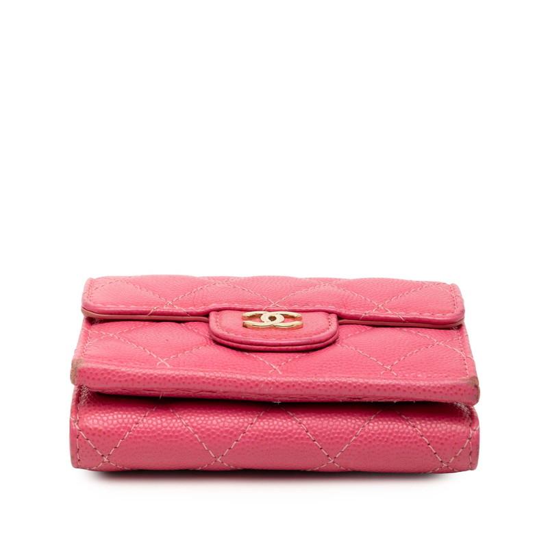 シャネル CHANEL 財布 三つ折り ピンク キャビア ココマーク シャネル CHANEL 財布 三つ折り ピンク キャビア ココマーク - メルカリ