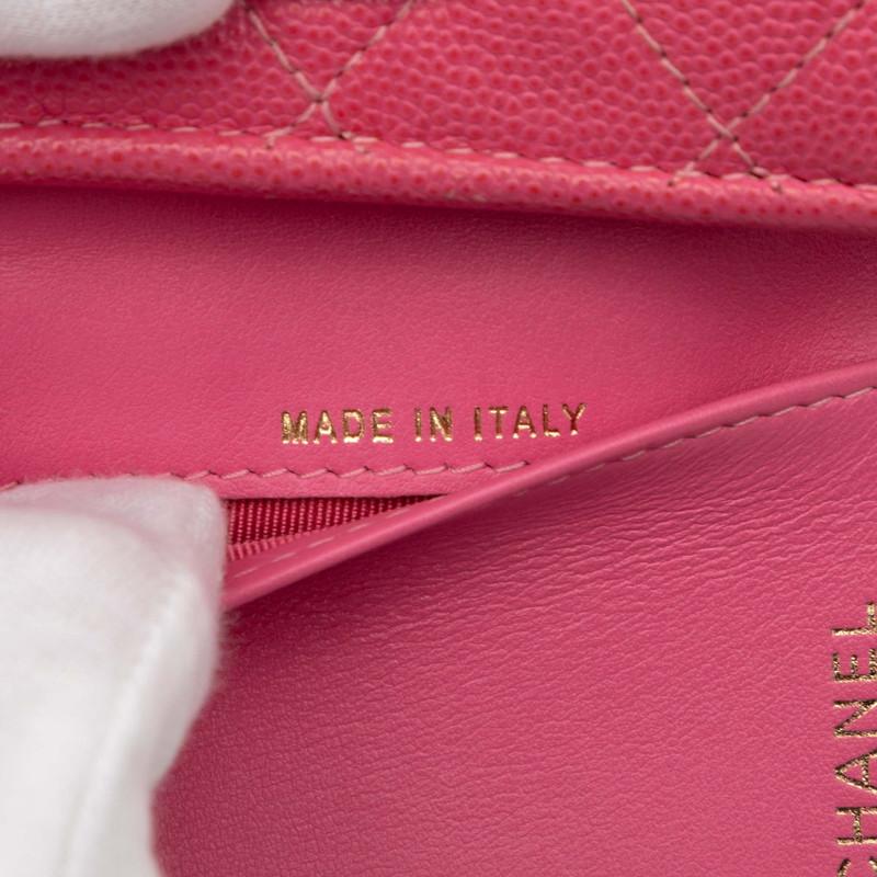 CHANEL（シャネル） マトラッセ ココマーク 三つ折り財布 ピンク
