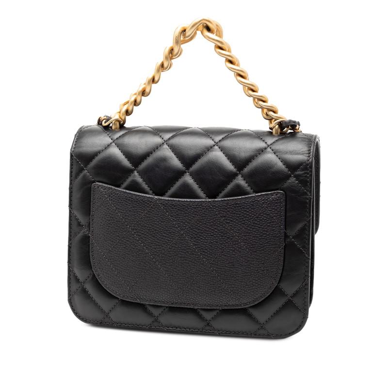 T*】様 CHANEL シャネル ノベルティ レザー ハンドバッグ チェーンショ CHANEL（シャネル） ココマーク トリコマテリアル ハンドバッグ