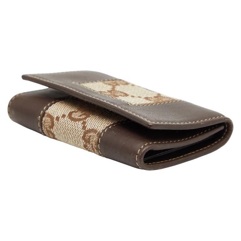 GUCCI（グッチ） GGキャンバス 6連 キーケース 124550 ブラウン