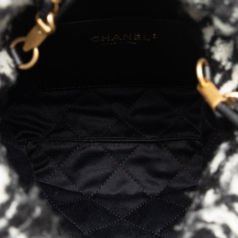 シャネル カメリア ココマーク ロゴ ゴールド金具 チェーン トートバッグ ショルダーバッグ 2WAY ブラック ホワイト CHANEL 【中古】｜ginzaparis2｜05