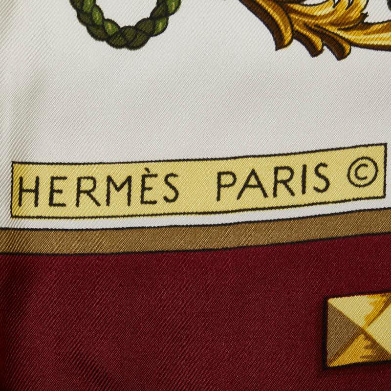 HERMES エルメス カレ90 LES CLES THE KEYS RARE 鍵柄 スカーフ HERMES エルメス カレ90 LES CLES THE KEYS RARE 鍵柄 スカーフ
