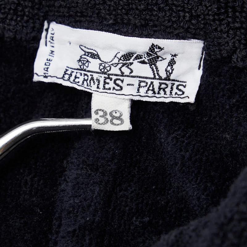 HERMES エルメス シェーヌダンクル パイル地 ハーフコート ジャコット  