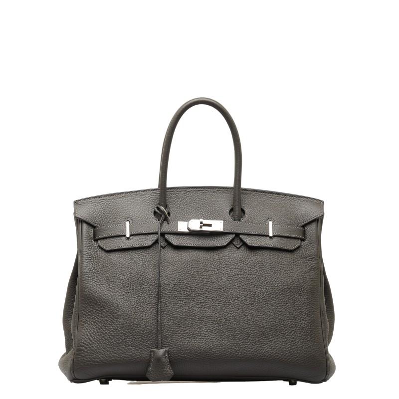 HERMES エルメス バーキン35 シルバー金具 ハンドバッグ トートバッグ 