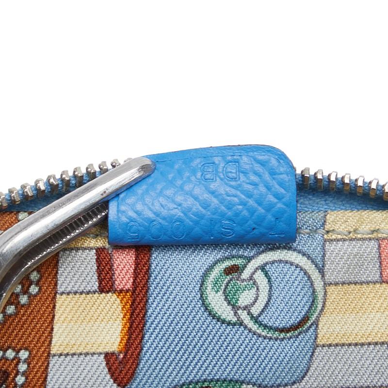 HERMES（エルメス） シルクイン コインケース 小銭入れ ブルー レザー 