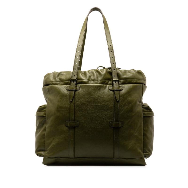 新品　GUCCI グッチ　ドローストリング レザー トートバッグ　ハンドバッグ 新品】 GUCCI / グッチ | 725664 / ドローストリング レザー トート