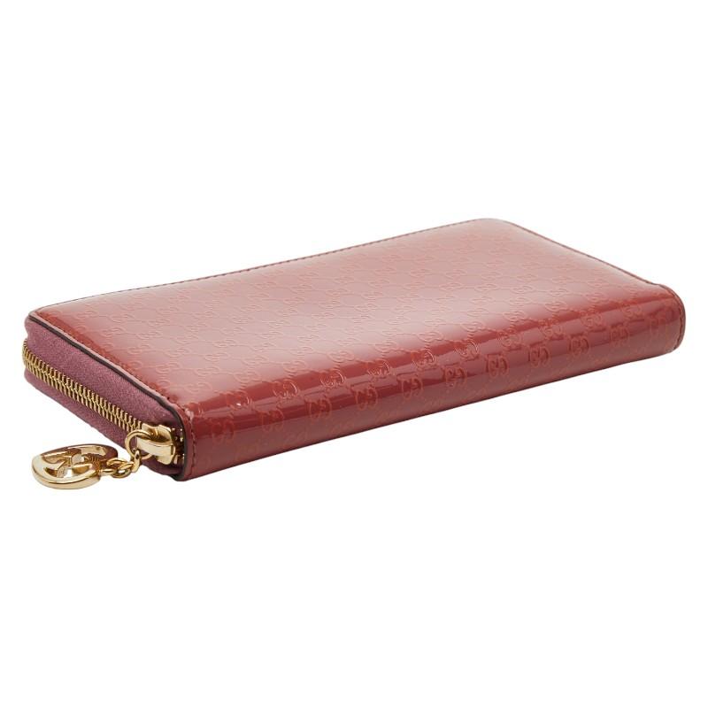 【極美品】GUCCI ラウンドファスナー　マイクロシマ　レザー　308005 GUCCI（グッチ） マイクログッチシマ ラブリー ラウンドファスナー 長