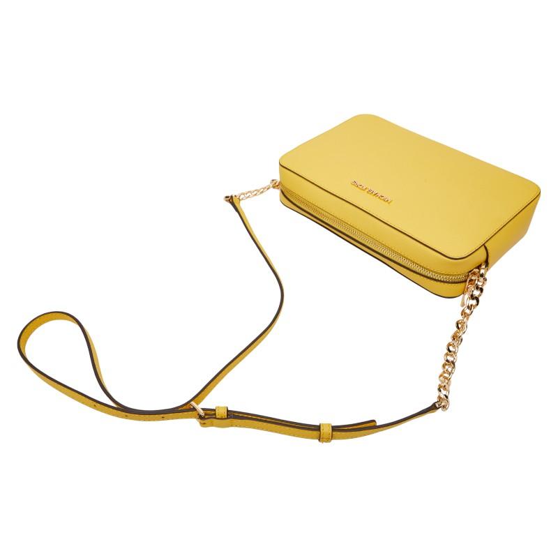 マイケルコース Michael Kors ショルダーバッグ レザー イエロー レディース 送料無料【中古】 z6676 MICHAEL KORS - マイケルコース Michael Kors ショルダーバッグ レザー
