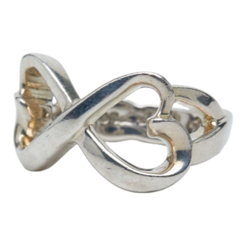Ｘ'mas Tiffany & Co.ラヴィング ハートリング 925シルバー TIFFANY&Co.（ティファニー） ダブルラビングハート リング 指輪 SV925