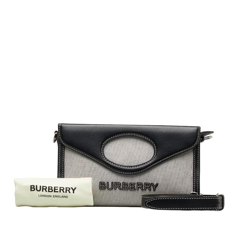 美品 BURBERRY ホースロゴ 2way ハンドバッグ ショルダーバッグ BURBERRY（バーバリー） ロゴ ホースフェリー ハンドバッグ ショルダー