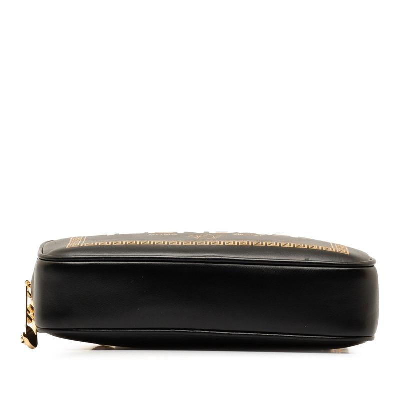 フェンディ ×ヴェルサーチ FENDACE フェンダーチェ 斜め掛け ショルダーバッグ 7M0285 ブラック レザー レディース FENDI 【中古】_3