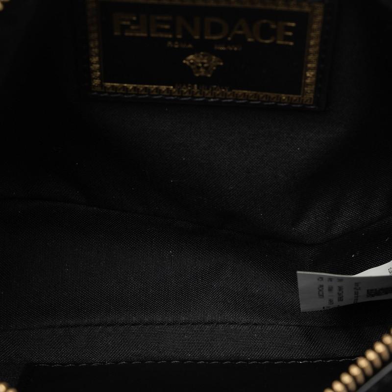 フェンディ ×ヴェルサーチ FENDACE フェンダーチェ 斜め掛け ショルダーバッグ 7M0285 ブラック レザー レディース FENDI 【中古】_5