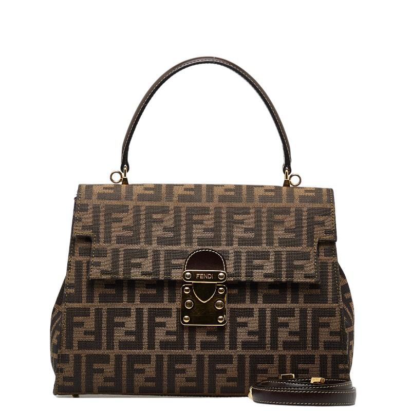 FENDI（フェンディ） ズッカ ハンドバッグ ショルダーバッグ 2WAY 