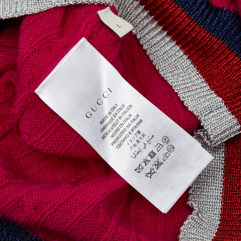 GUCCI（グッチ） シェリーライン ケーブル セーター ニット サイズL