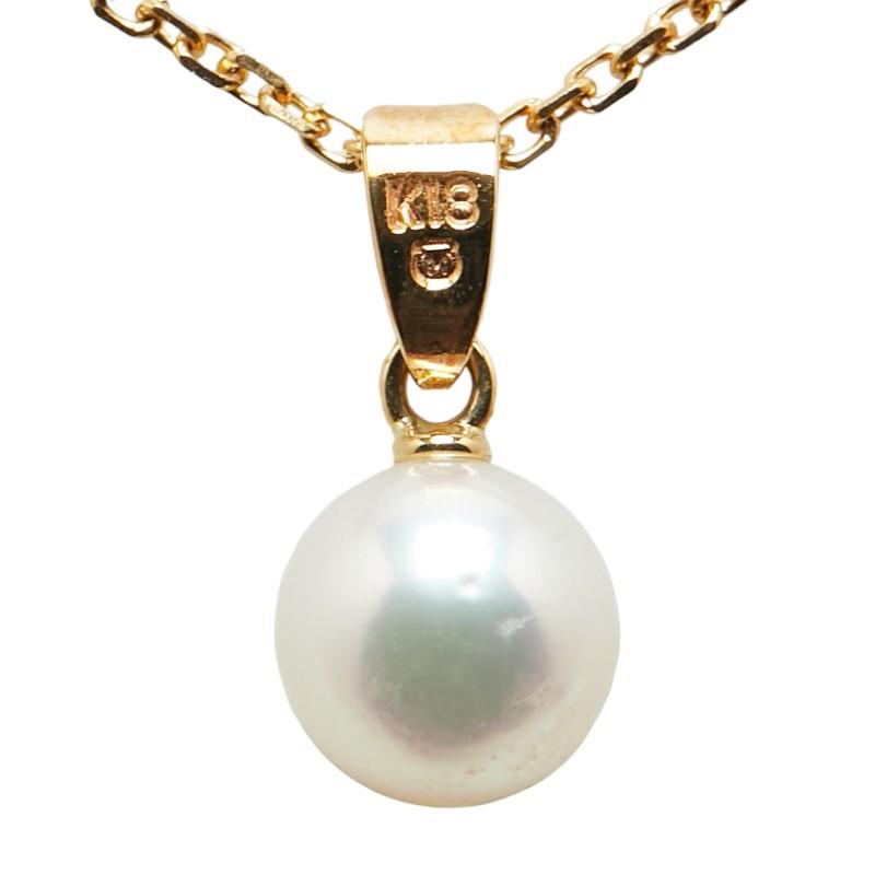 MIKIMOTO ミキモト ネックレス K18YG イエローゴールド レディース 