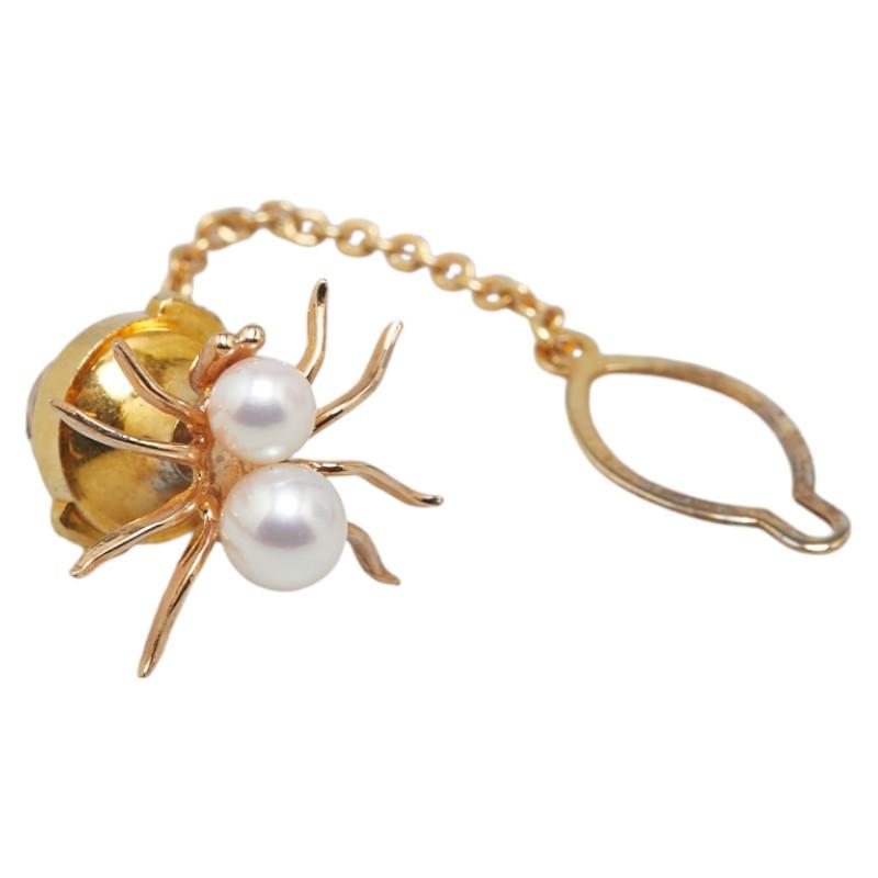 タサキ クモモチーフ タイピン ネクタイピン K14YG イエローゴールド  