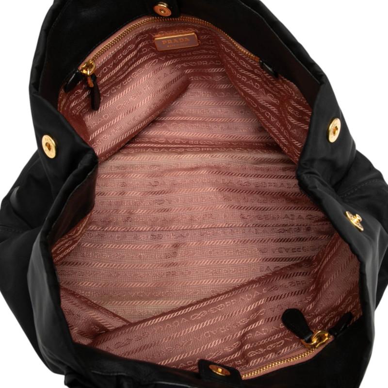 PRADA（プラダ） テスート リボン ロゴ ハンドバッグ トートバッグ