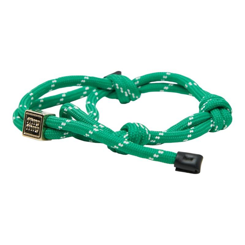 miu miu（ミュウミュウ） コード ブレスレット 51B538 グリーン