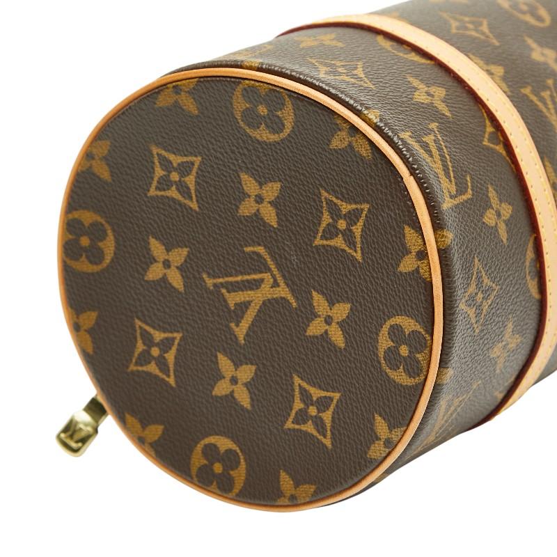 ルイ ヴィトン モノグラム パピヨン26 ハンドバッグ M51366 ブラウン PVC レザー レディース LOUIS VUITTON 【中古】