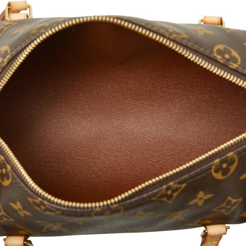 ルイ ヴィトン モノグラム パピヨン26 ハンドバッグ M51366 ブラウン PVC レザー レディース LOUIS VUITTON 【中古】