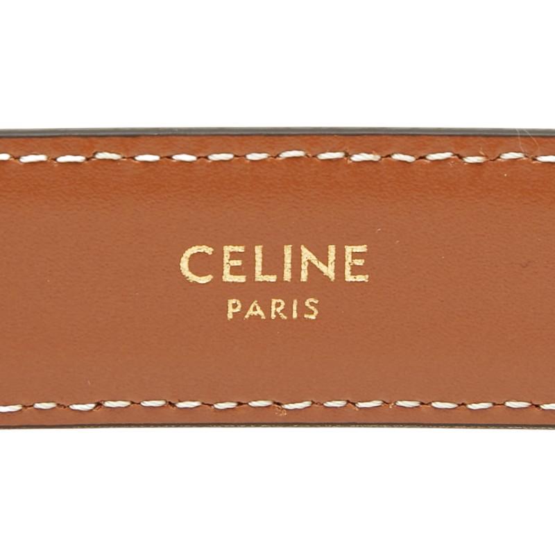 CELINE（セリーヌ） トリオンフ ベルト サイズ：85 ブラウン レザー