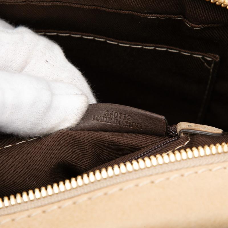 ロエベ アナグラム タッセル ハンドバッグ ベージュ レザー レディース LOEWE 【中古】