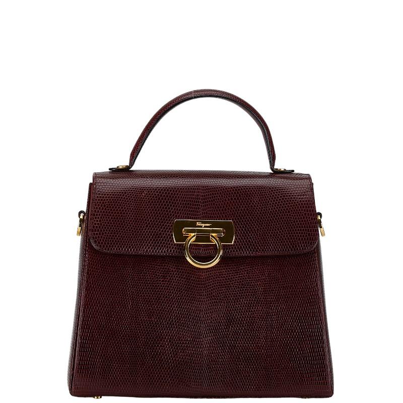 サルヴァトーレフェラガモ ガンチーニ ハンドバッグ ショルダーバッグ  