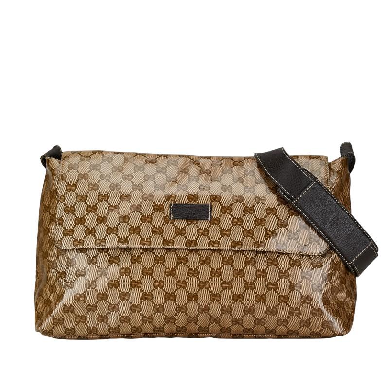 グッチ GGクリスタル 斜め掛け ショルダーバッグ 272350 ベージュ PVC レザー レディース GUCCI 【中古】 GUCCI（グッチ） GGクリスタル 斜め掛け ショルダーバッグ 272350