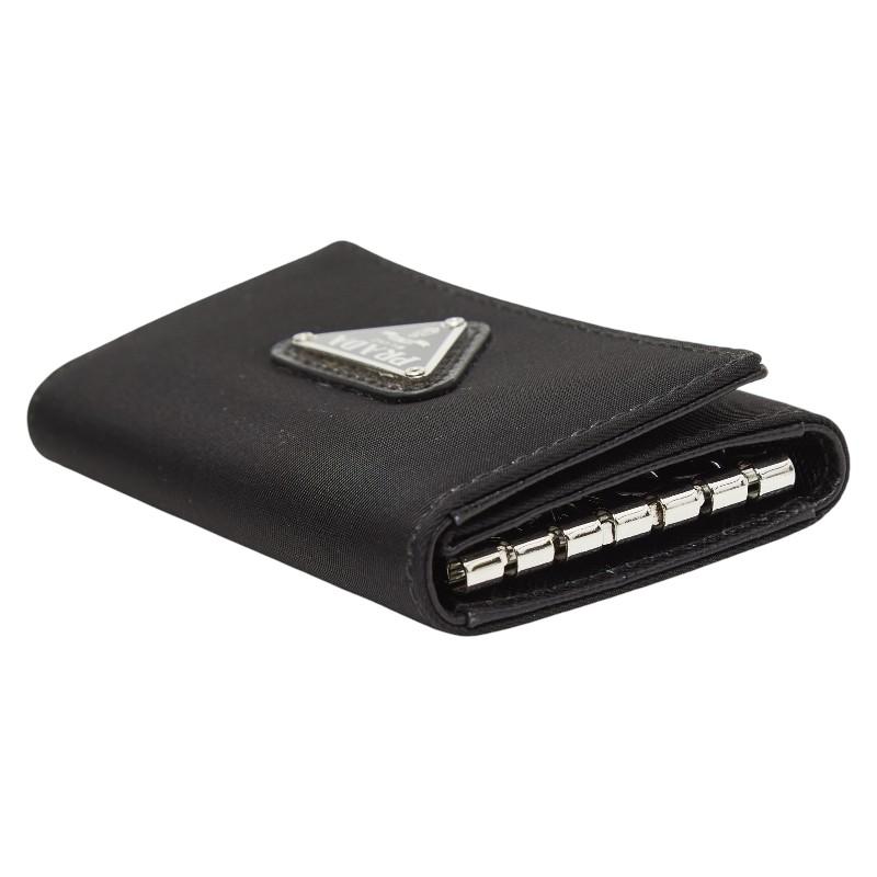 【未使用品級】PRADA キーケース　6連　ナイロン　三角ロゴ　1M0222 黒 PRADA（プラダ） 三角ロゴプレート 6連 キーケース M222 ブラック