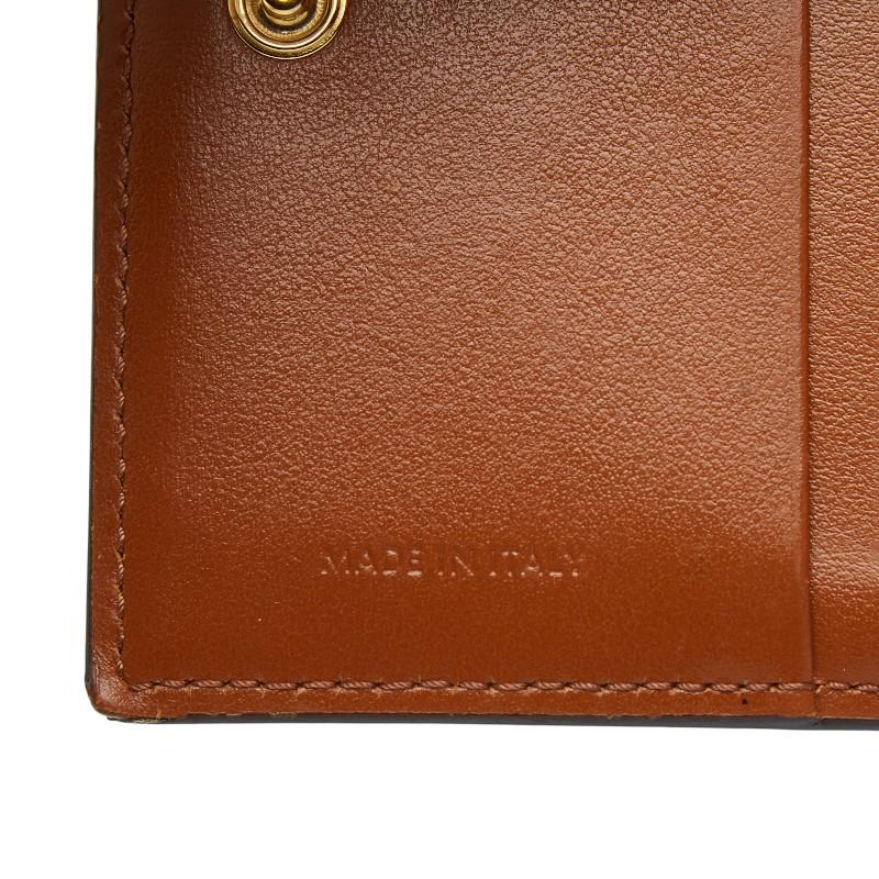 【美品】CELINE セリーヌ トリオンフ 二つ折り財布 ブラウン CELINE（セリーヌ） トリオンフ コンパクトウォレット 二つ折り財布